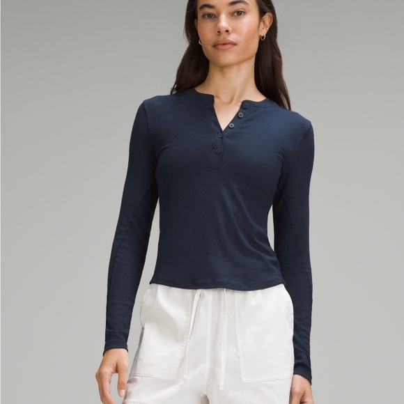 lululemon athletica Tops - Lululemon Hold tight long sleeve Henley - NEW